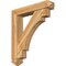 Ekena Millwork Merced Arts and Crafts Rough Sawn Bracket w/ Offset Brace, Western Red Cedar, 6"W x 30"D x 34"H BKT0604X30X34MRC03RWR - alternate 1